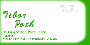 tibor poth business card